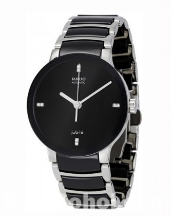 Rado Jubile Black Dial Silver Chain Watch